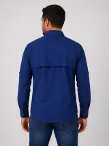 Camisa de Campo com Proteção UV 50+ - Manga Longa (Tricoline com Proteção UV 50) - Agronegócio | América Uniformes MODERNA MENINAS MODA INFANTIL LTDA - foto 3