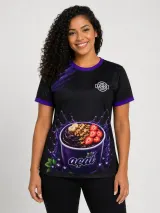 Camiseta Gola O - Manga Curta (Dry Fit Sublimado) - Camisetas Gola O/V | América Uniformes MODERNA MENINAS MODA INFANTIL LTDA - foto 3