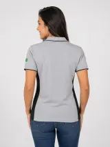 Polo Personalizada Conforto Mescla com Detalhes Preta para Uniforme - Camisa Polo | América Uniformes MODERNA MENINAS MODA INFANTIL LTDA - foto 4