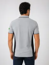 Polo Personalizada Conforto Mescla com Detalhes Preta para Uniforme - Camisa Polo | América Uniformes MODERNA MENINAS MODA INFANTIL LTDA - foto 2