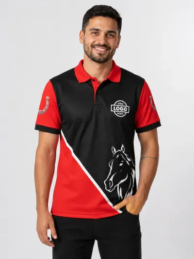Camiseta Gola Polo - Manga Curta (Dry Fit Sublimado)