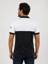 Camisa Polo Personalizada Masculina e Feminina Preto e Branco - Camisa Polo | América Uniformes MODERNA MENINAS MODA INFANTIL LTDA - foto 2