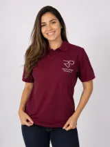 Camiseta Polo Personalizada Rancho Paraiso Vinho - Agronegócio - Agronegócio | América Uniformes MODERNA MENINAS MODA INFANTIL LTDA - foto 1