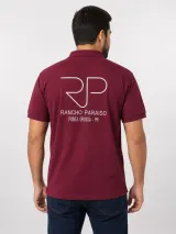 Camiseta Polo Personalizada Rancho Paraiso Vinho - Agronegócio - Agronegócio | América Uniformes MODERNA MENINAS MODA INFANTIL LTDA - foto 3