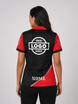 Camiseta Gola Polo - Manga Curta (Dry Fit Sublimado) - Camisa Polo | América Uniformes MODERNA MENINAS MODA INFANTIL LTDA - foto 4