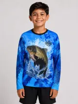 Camiseta Gola O - Manga Longa (Dry Fit Sublimado) - Camisetas Gola O/V | América Uniformes MODERNA MENINAS MODA INFANTIL LTDA - foto 2
