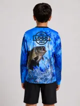 Camiseta Gola O - Manga Longa (Dry Fit Sublimado) - Camisetas Gola O/V | América Uniformes MODERNA MENINAS MODA INFANTIL LTDA - foto 3