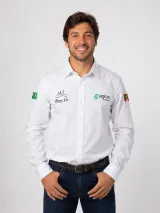 Camisa Agro Personalizada Haras Rei Branca Manga Longa Masculina e Feminina - Agronegócio | América Uniformes MODERNA MENINAS MODA INFANTIL LTDA - foto 1