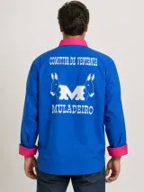Camisa de Comitiva Personalizada Muladeiro Bicolor Azul e Rosa Manga Longa Masculina e Feminina - Comitiva | América Uniformes MODERNA MENINAS MODA INFANTIL LTDA - foto 2