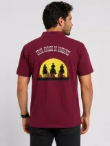 Polo de Comitiva Personalizada Amigos do Barranco Vinho Masculina e Feminina - Comitiva | América Uniformes MODERNA MENINAS MODA INFANTIL LTDA - foto 3