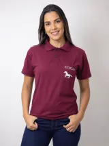 Polo de Comitiva Personalizada Amigos do Barranco Vinho Masculina e Feminina - Comitiva | América Uniformes MODERNA MENINAS MODA INFANTIL LTDA - foto 1