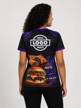 Camiseta Gola O - Manga Curta (Dry Fit Sublimado) - Camisetas Gola O/V | América Uniformes MODERNA MENINAS MODA INFANTIL LTDA - foto 4