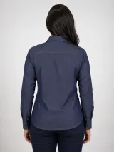 Camisa Social Vista Colorida com Bolso - Manga Longa (Tricoline) - Camisas Sociais | América Uniformes MODERNA MENINAS MODA INFANTIL LTDA - foto 4