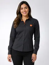 Camisa Social Vista Colorida - Manga Longa (Tricoline) - Camisas Sociais | América Uniformes MODERNA MENINAS MODA INFANTIL LTDA - foto 3