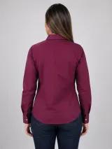Camisa Social Vista Italiana com Bolso - Manga Longa (Tricoline) - Camisas Sociais | América Uniformes MODERNA MENINAS MODA INFANTIL LTDA - foto 4